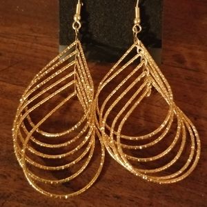 Gold earrings